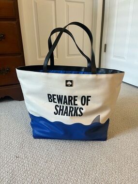 Kate Spade ‘Beware of Sharks’ Beach Tote